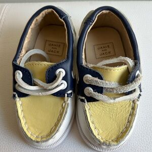 Janie and Jack toddler boat shoes size 4